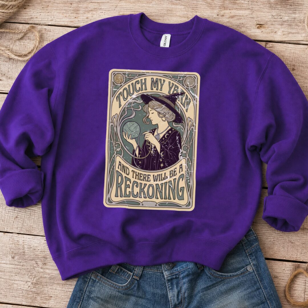 A Reckoning Sweatshirt Purple t-shirt
