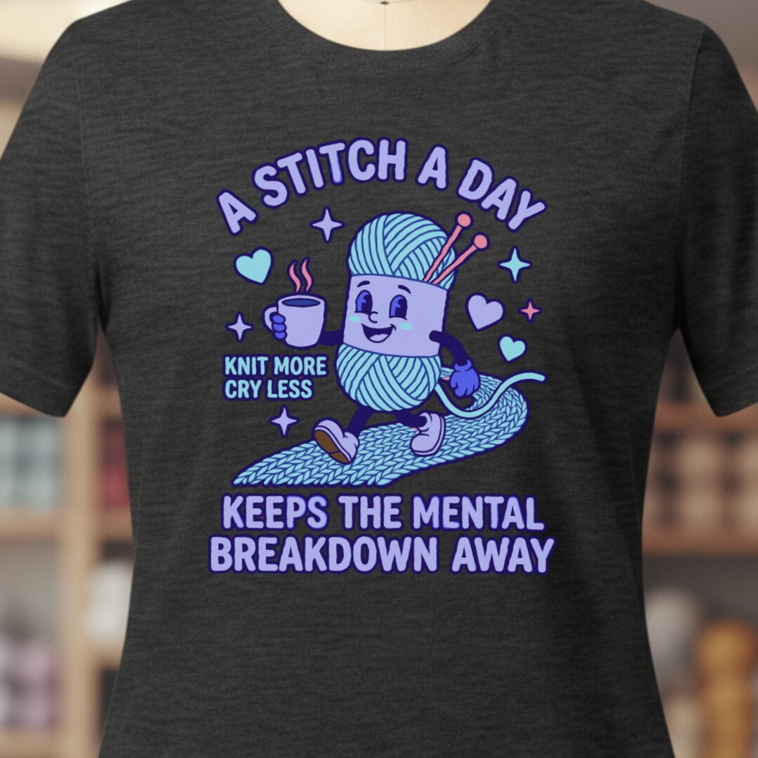 A Stitch A Day T-Shirt Dark Grey t-shirt