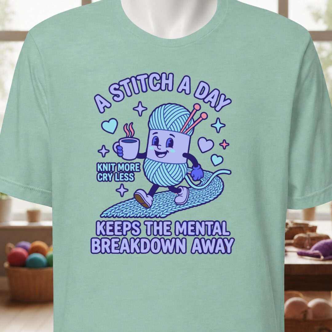 A Stitch A Day T-Shirt Sea Breeze t-shirt