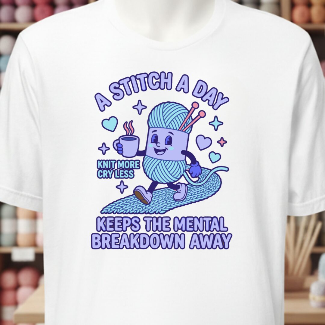 A Stitch A Day T-Shirt White t-shirt