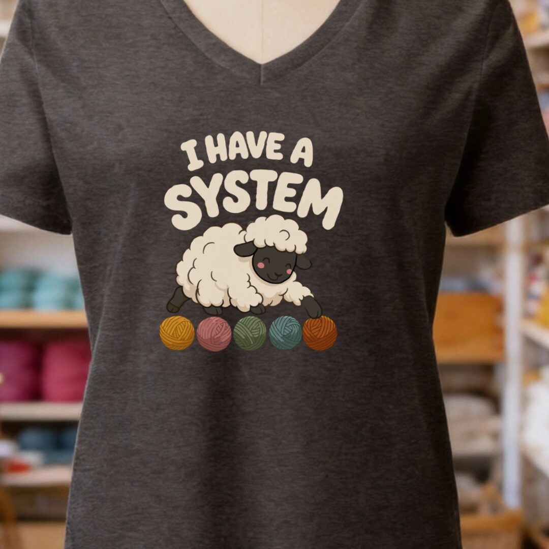 A System V-Neck T-Shirt Dark Grey t-shirt