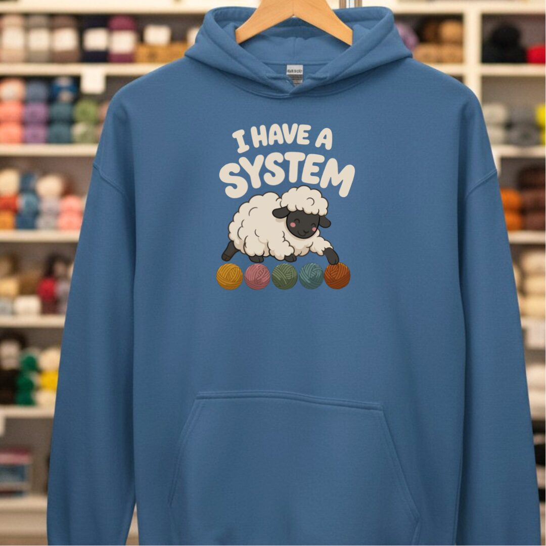 A System Hoodie Indigo Blue t-shirt