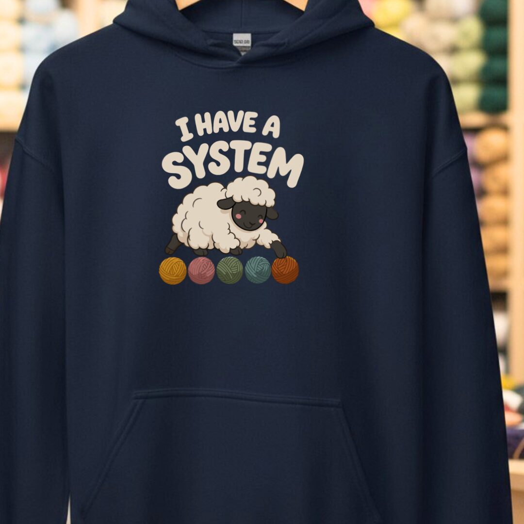 A System Hoodie Navy t-shirt