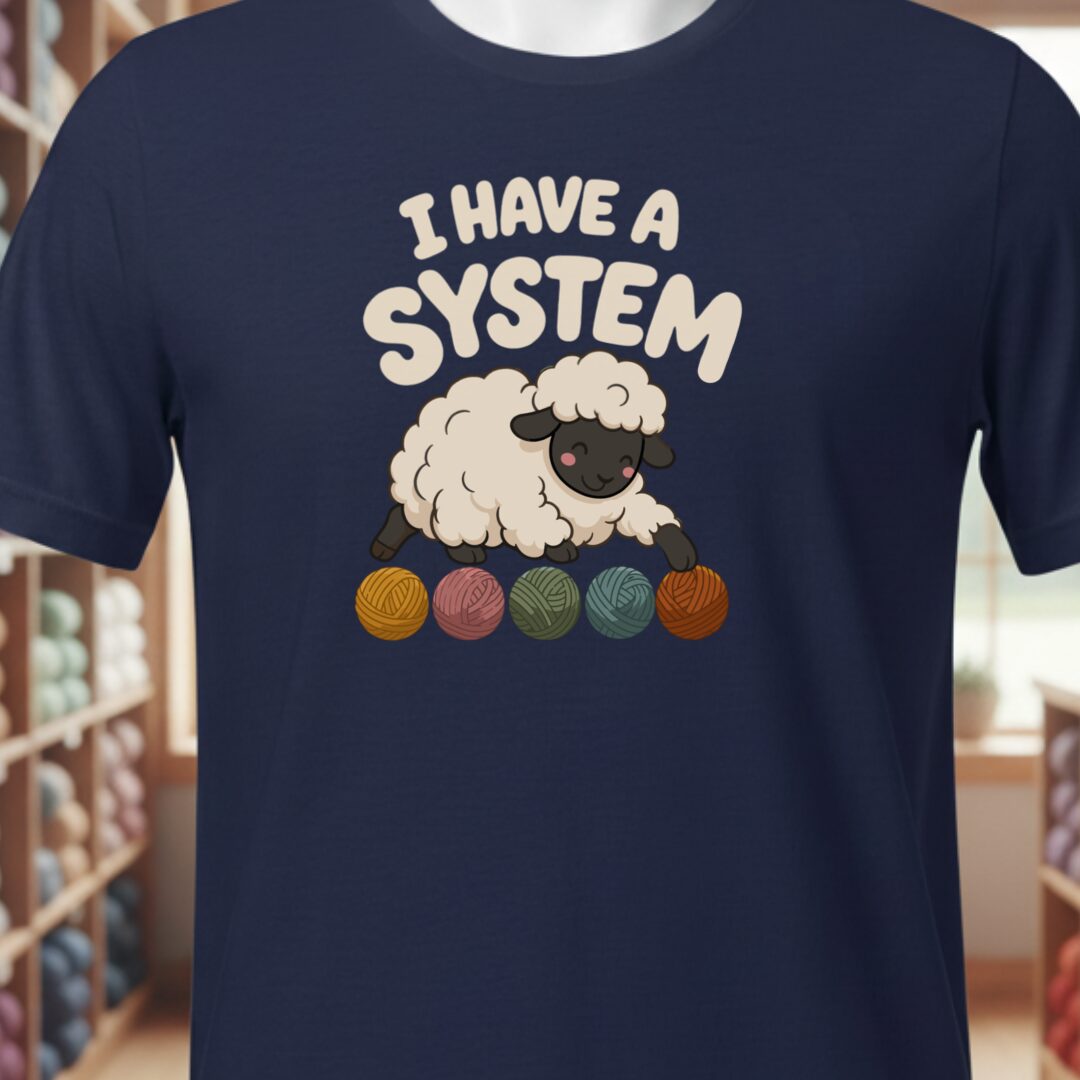 A System T-Shirt Navy t-shirt
