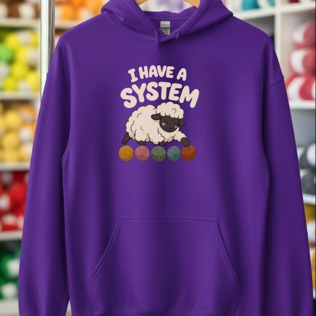 A System Hoodie Purple t-shirt