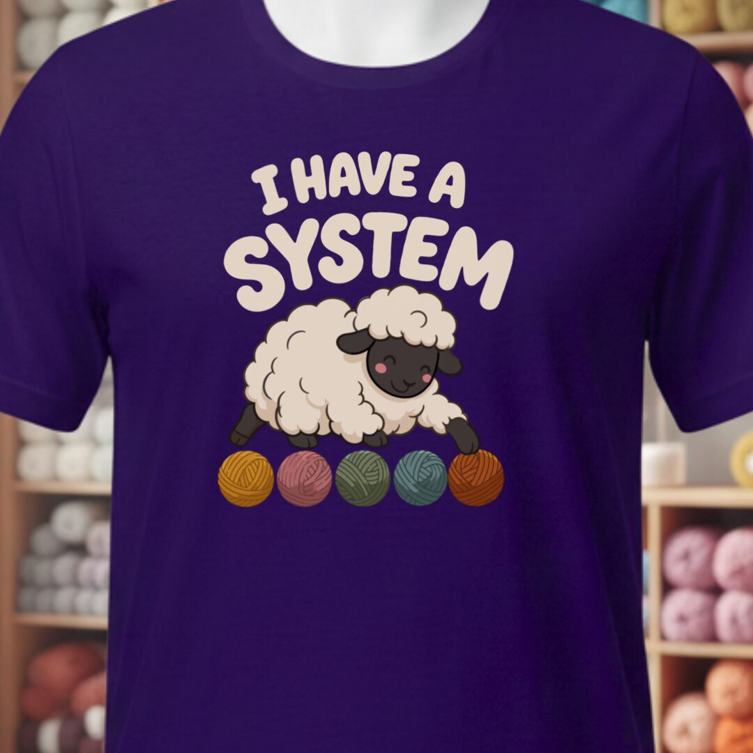 A System T-Shirt Purple t-shirt
