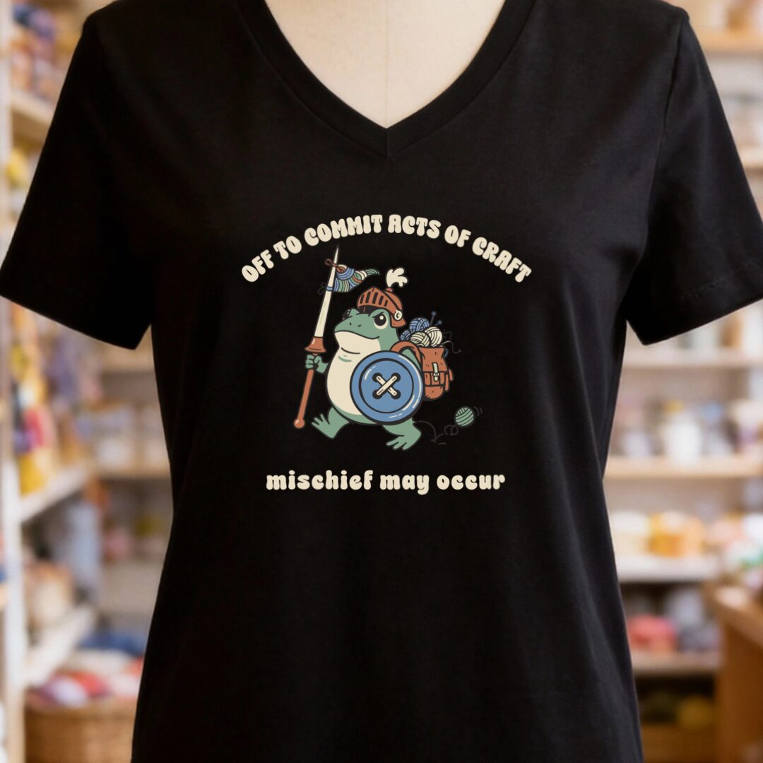 Acts Of Craft V-Neck T-Shirt Black t-shirt