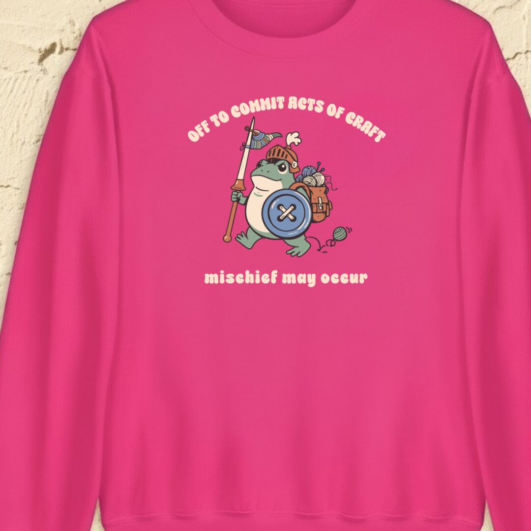 Acts Of Craft Bright Pink Sweatshirt.jpg