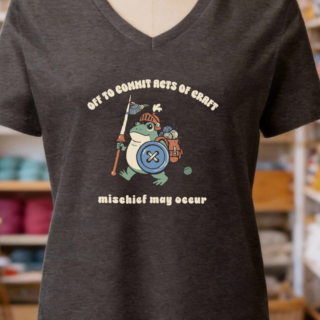 Acts Of Craft V-Neck T-Shirt Dark Grey t-shirt