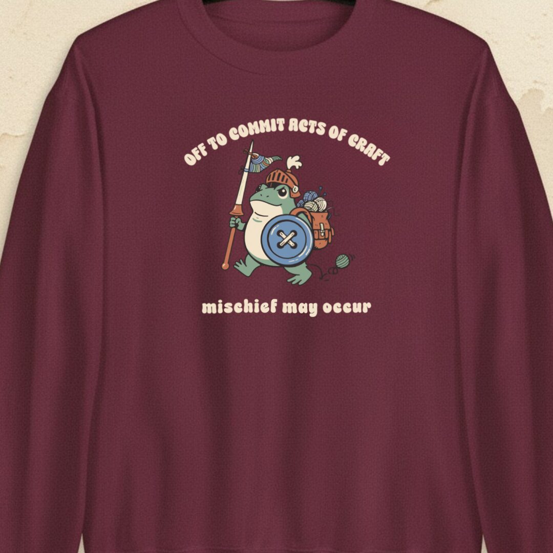 Acts Of Craft Maroon Sweatshirt.jpg