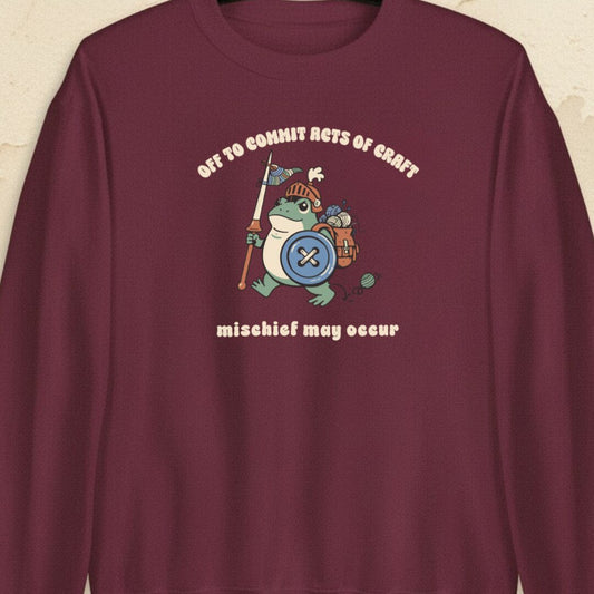 Acts Of Craft Maroon Sweatshirt.jpg