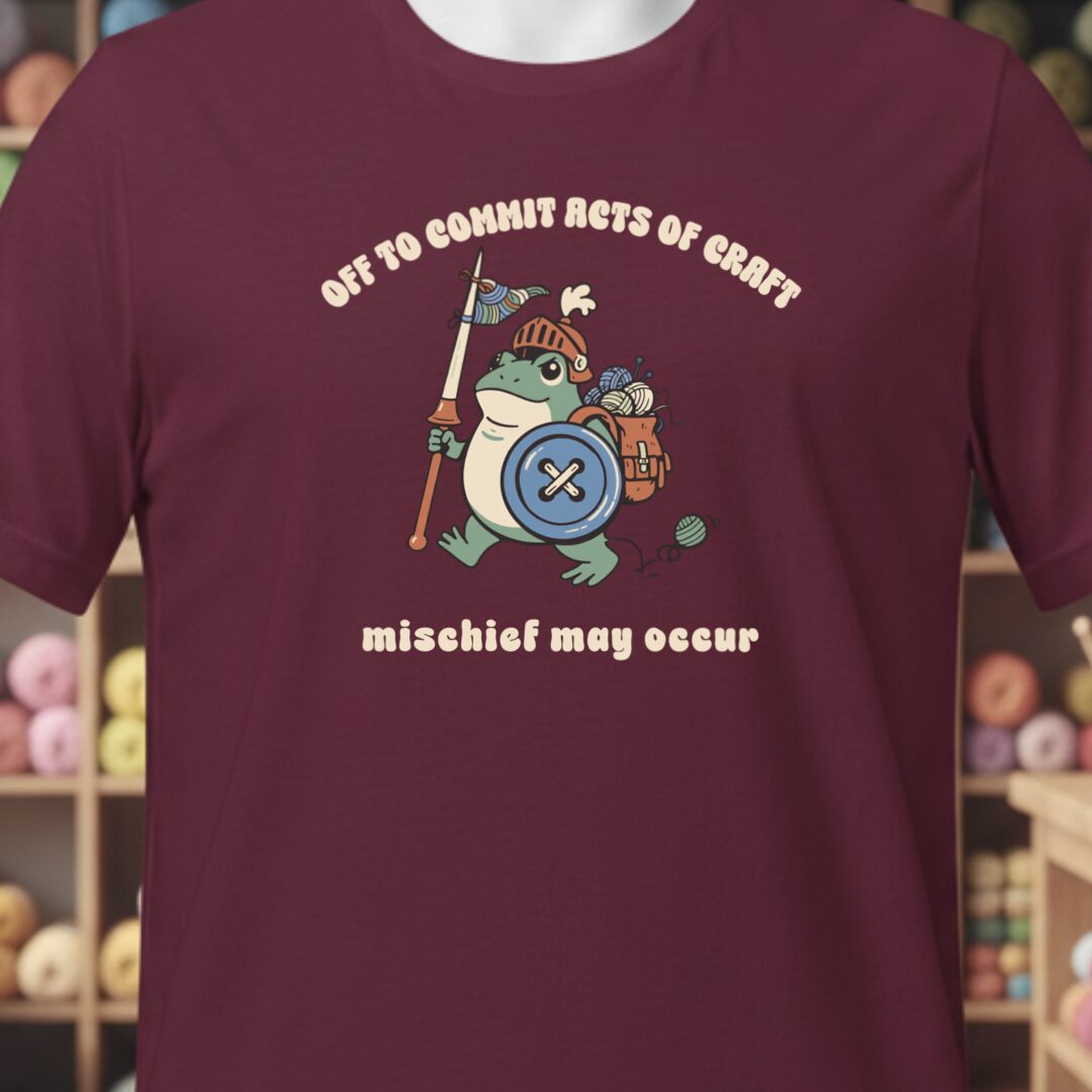 Acts Of Craft T-Shirt Maroon t-shirt