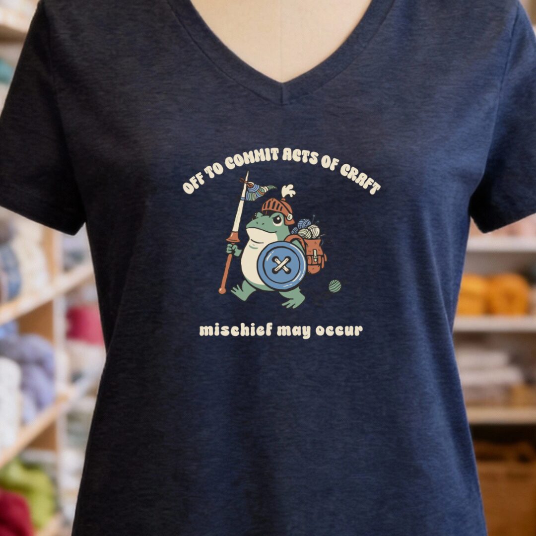 Acts Of Craft V-Neck T-Shirt Navy t-shirt