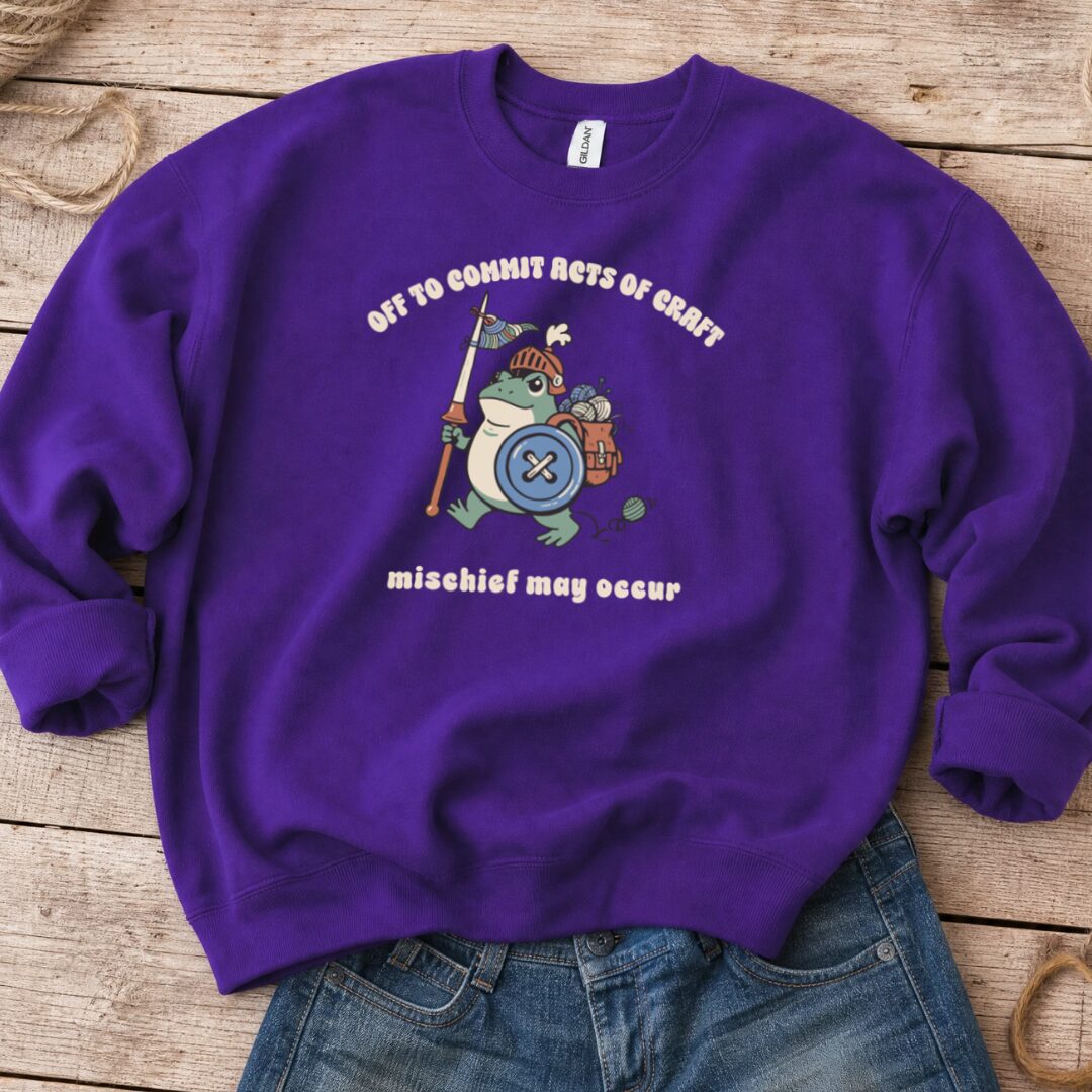 Acts Of Craft Sweatshirt Purple t-shirt