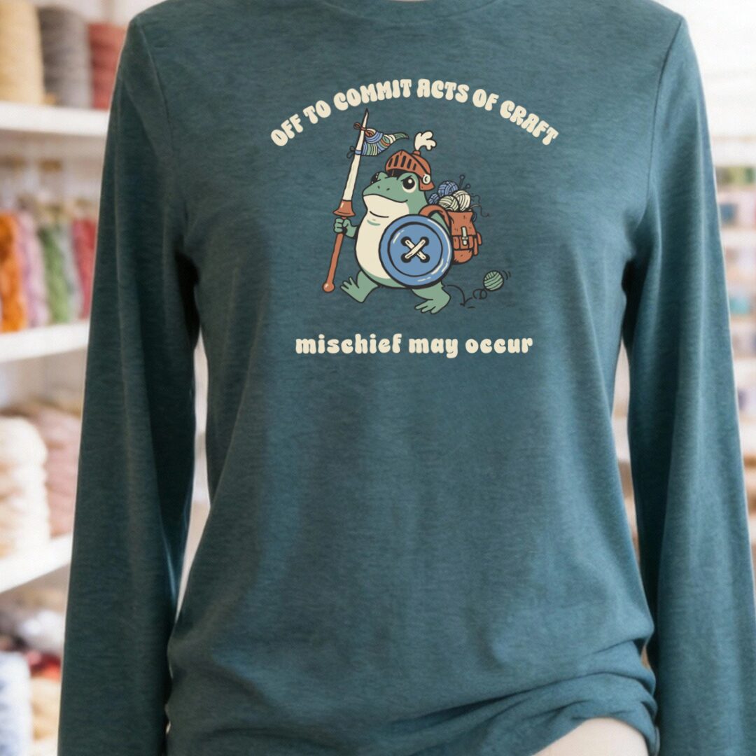 Acts Of Craft Long Sleeve Tee Teal Blue t-shirt