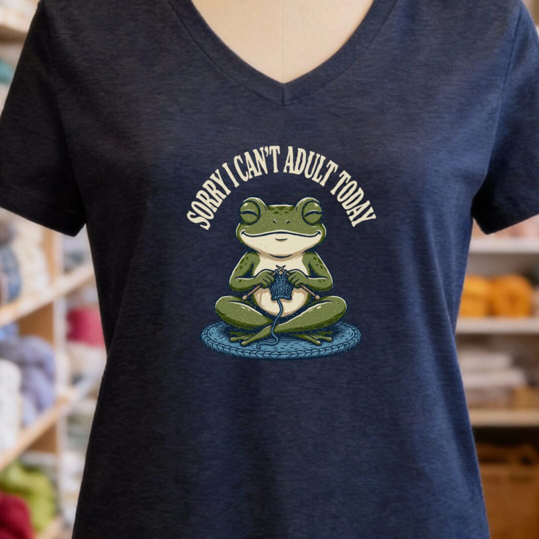 Adult Today Navy V Neck.jpg