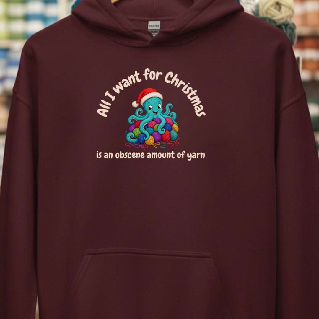 All I Want Hoodie Maroon t-shirt