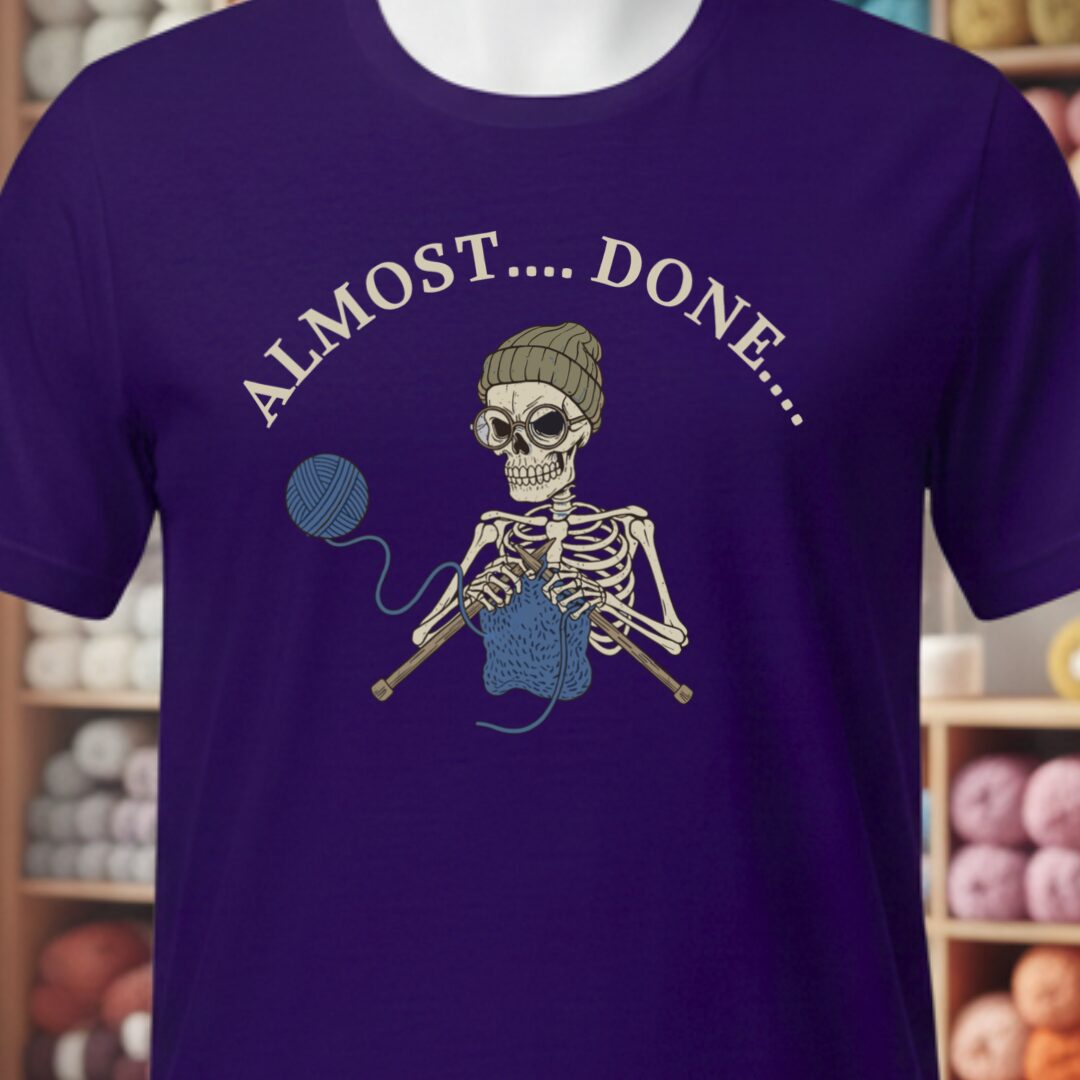 Almost Done T-Shirt Purple t-shirt