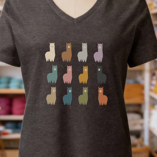 Alpacas Dark Grey V Neck.jpg