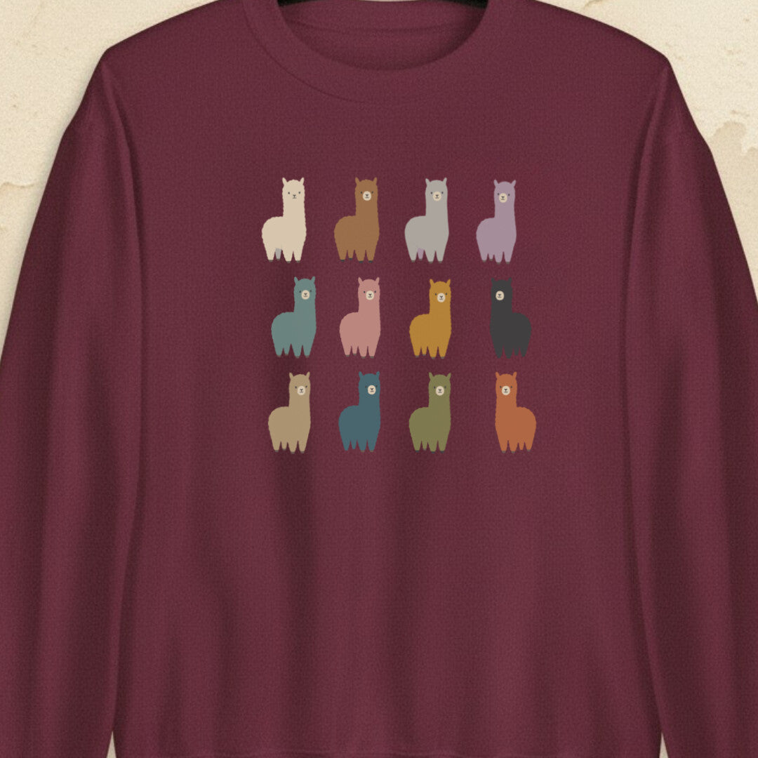 Alpacas Maroon Sweatshirt.jpg