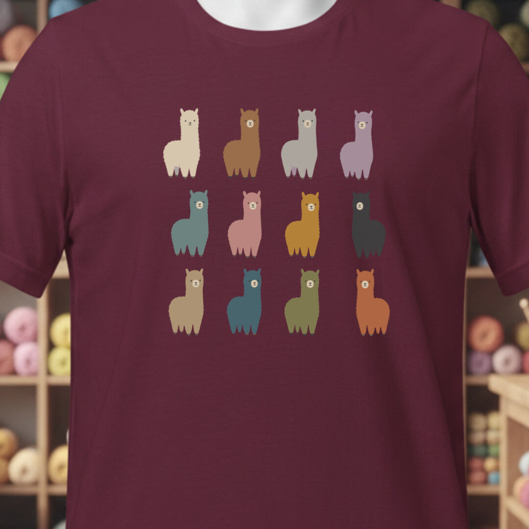 Alpacas Maroon T-Shirt.jpg