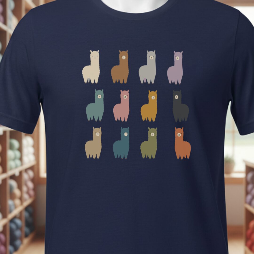 Alpacas T-Shirt Navy t-shirt