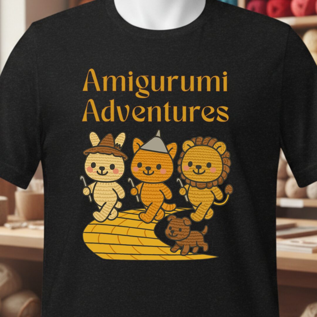 Amigurumi Adventures T-Shirt Black t-shirt