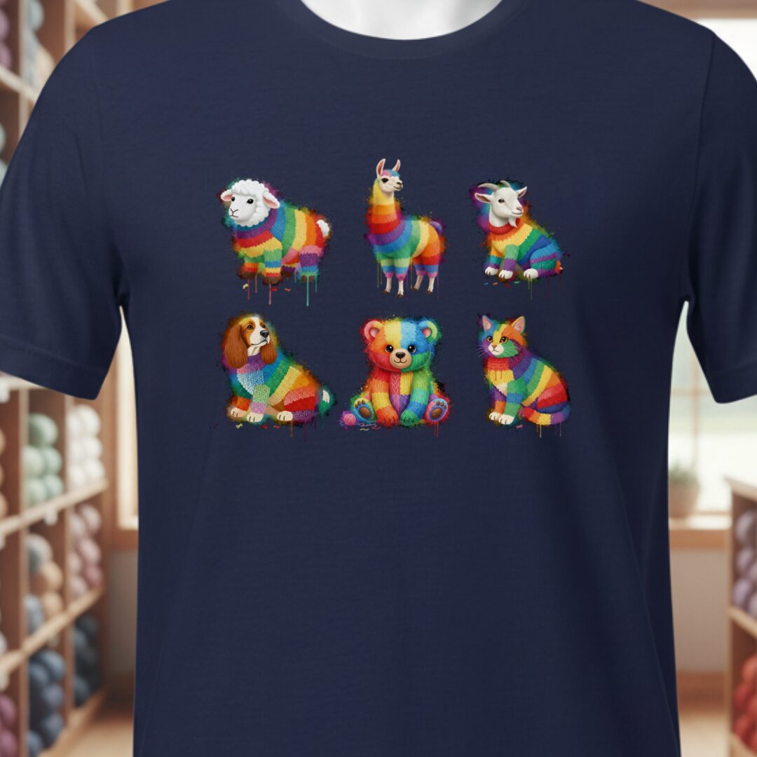 Animal Dye Splash Grid T-Shirt Navy t-shirt