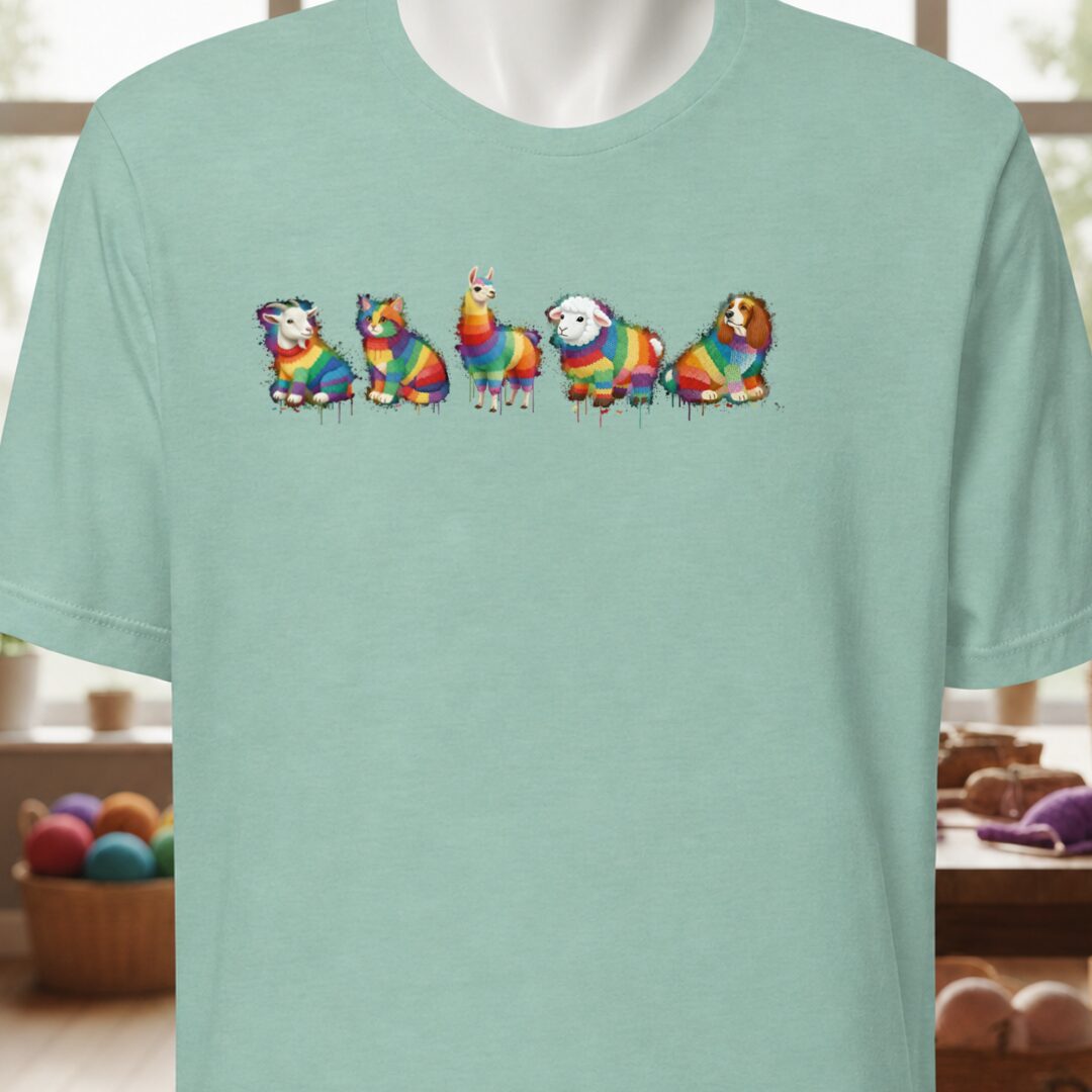 Animal Dye Splash Lineup T-Shirt Sea Breeze t-shirt