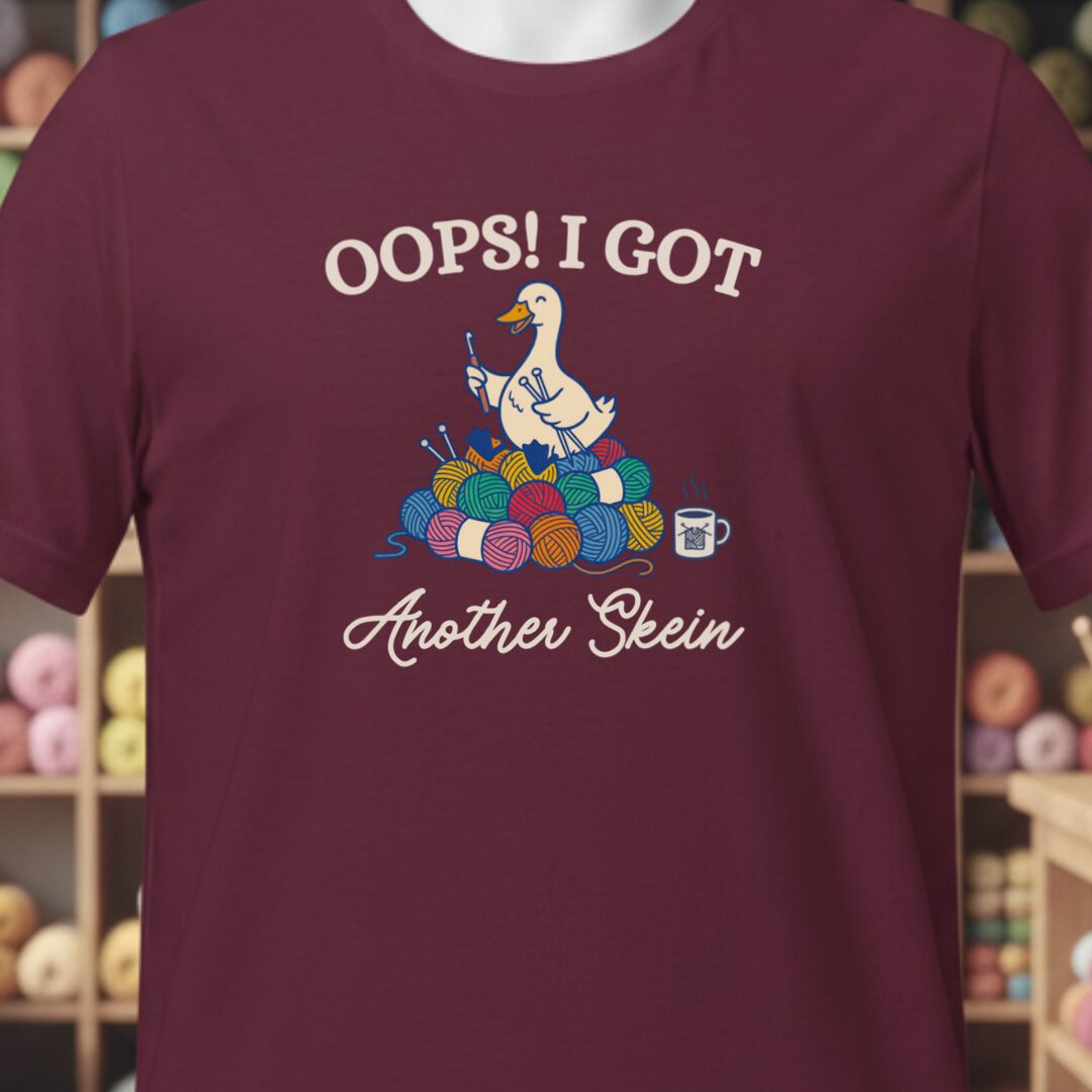 Another Skein T-Shirt Maroon t-shirt