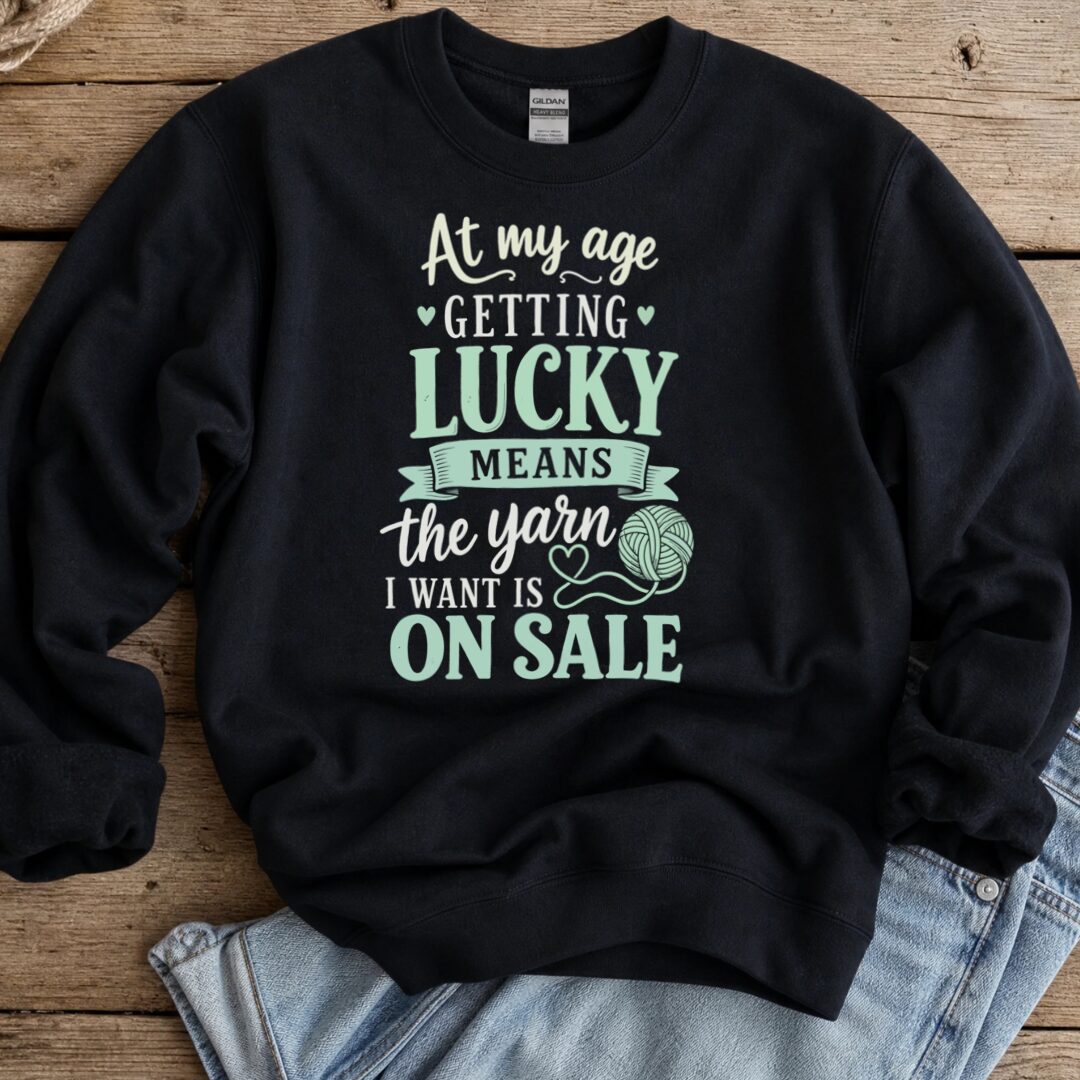At my Age Sweatshirt Black t-shirt