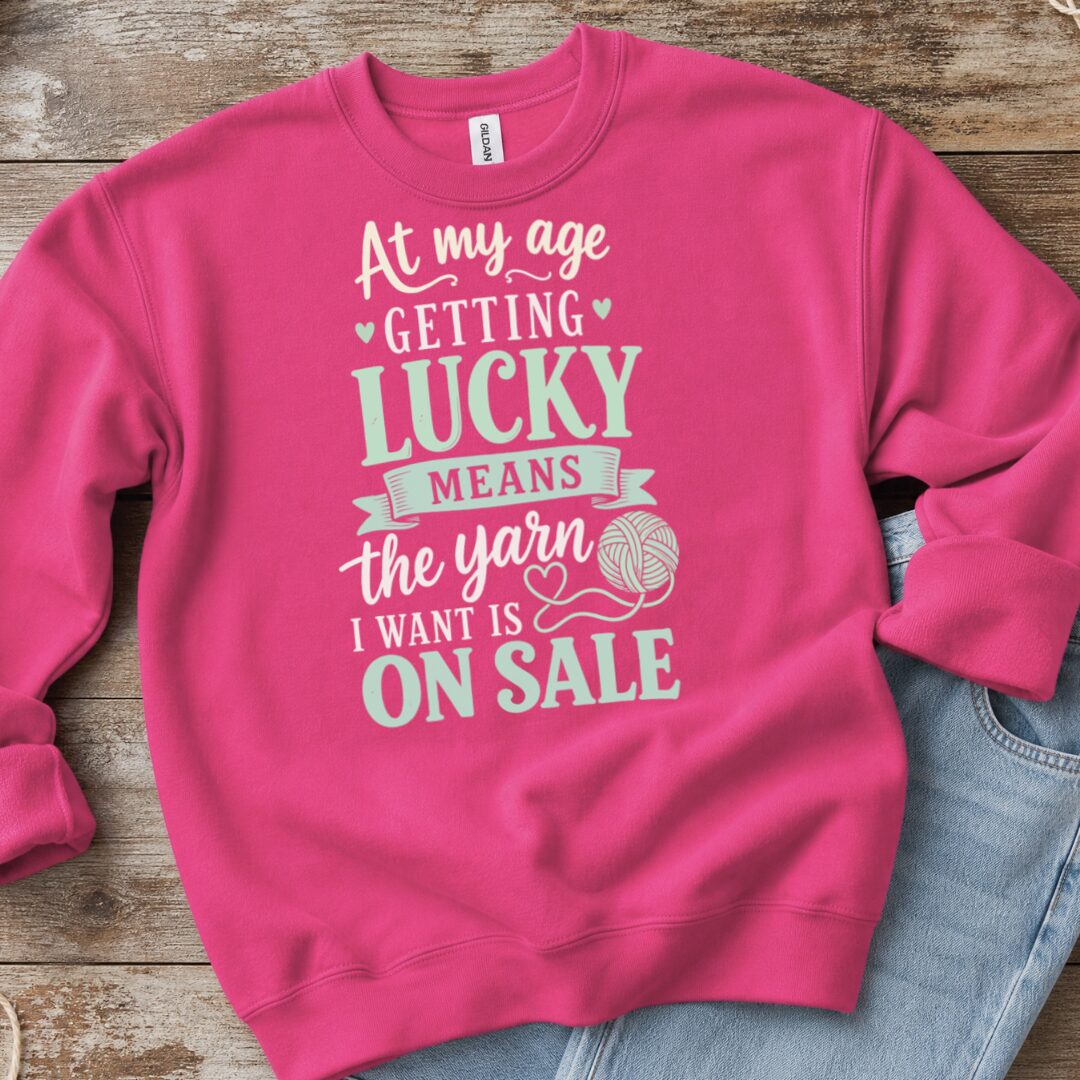 At my Age Sweatshirt Bright Pink t-shirt