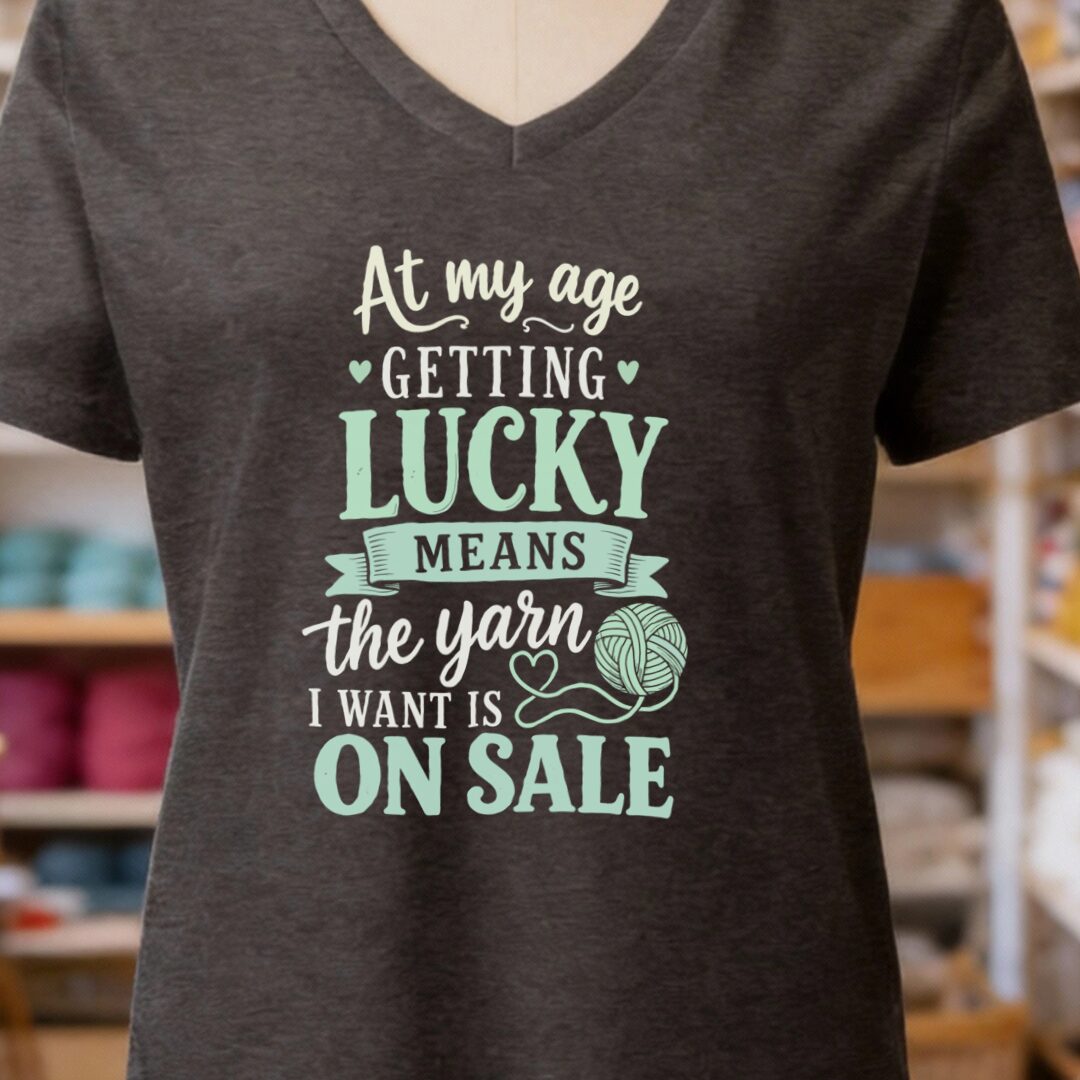 At my Age V-Neck T-Shirt Dark Grey t-shirt