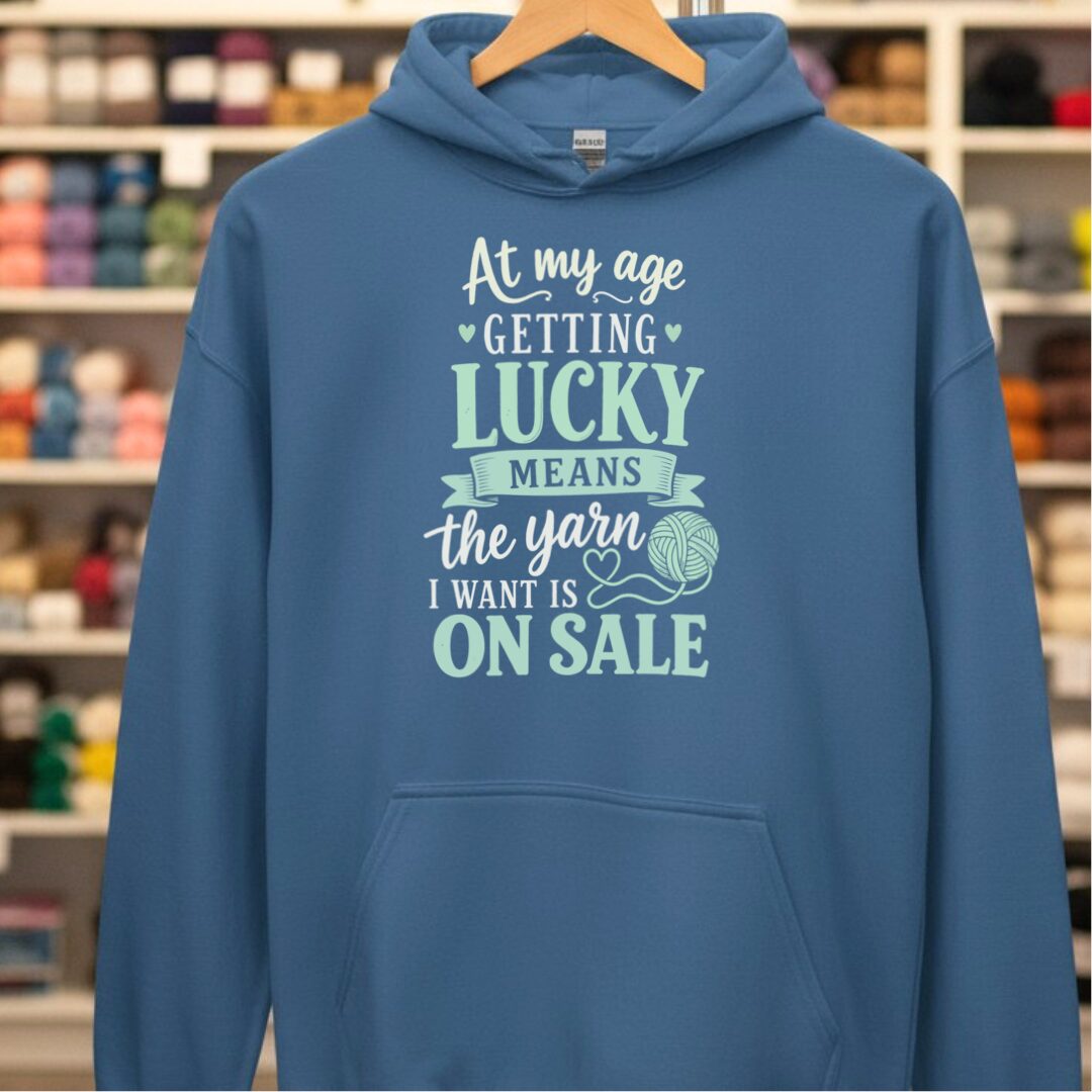 At my Age Hoodie Indigo Blue t-shirt