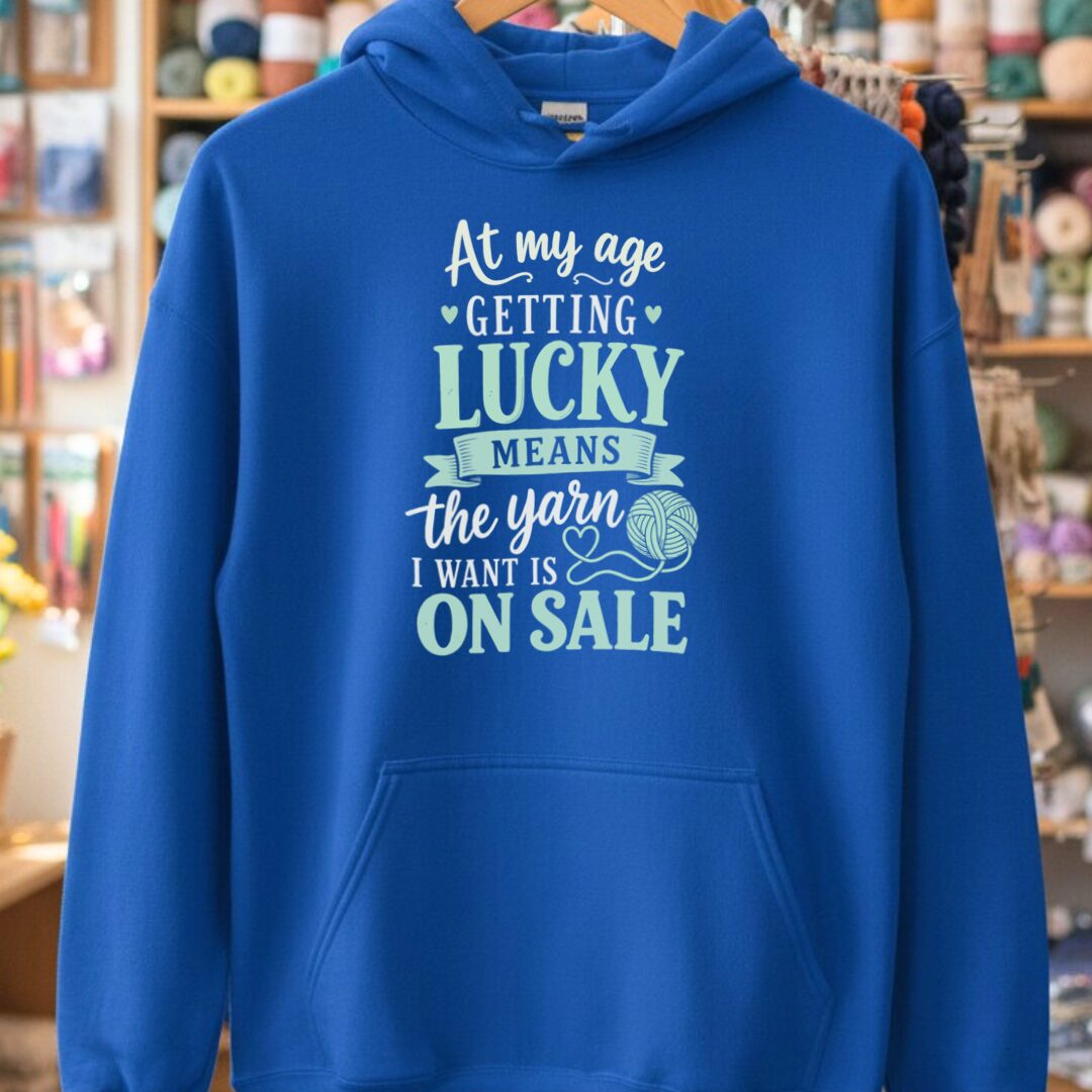 At my Age Hoodie Royal t-shirt