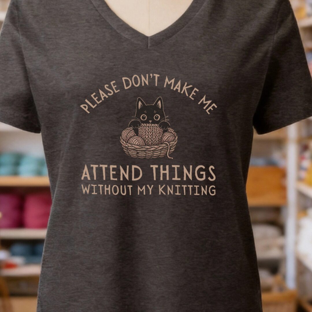 Attend Things V-Neck T-Shirt Dark Grey t-shirt