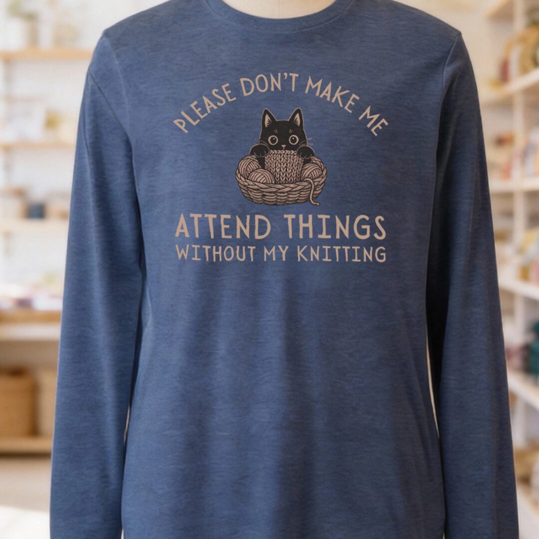 Attend Things Heather Navy Long Sleeve Tee.jpg