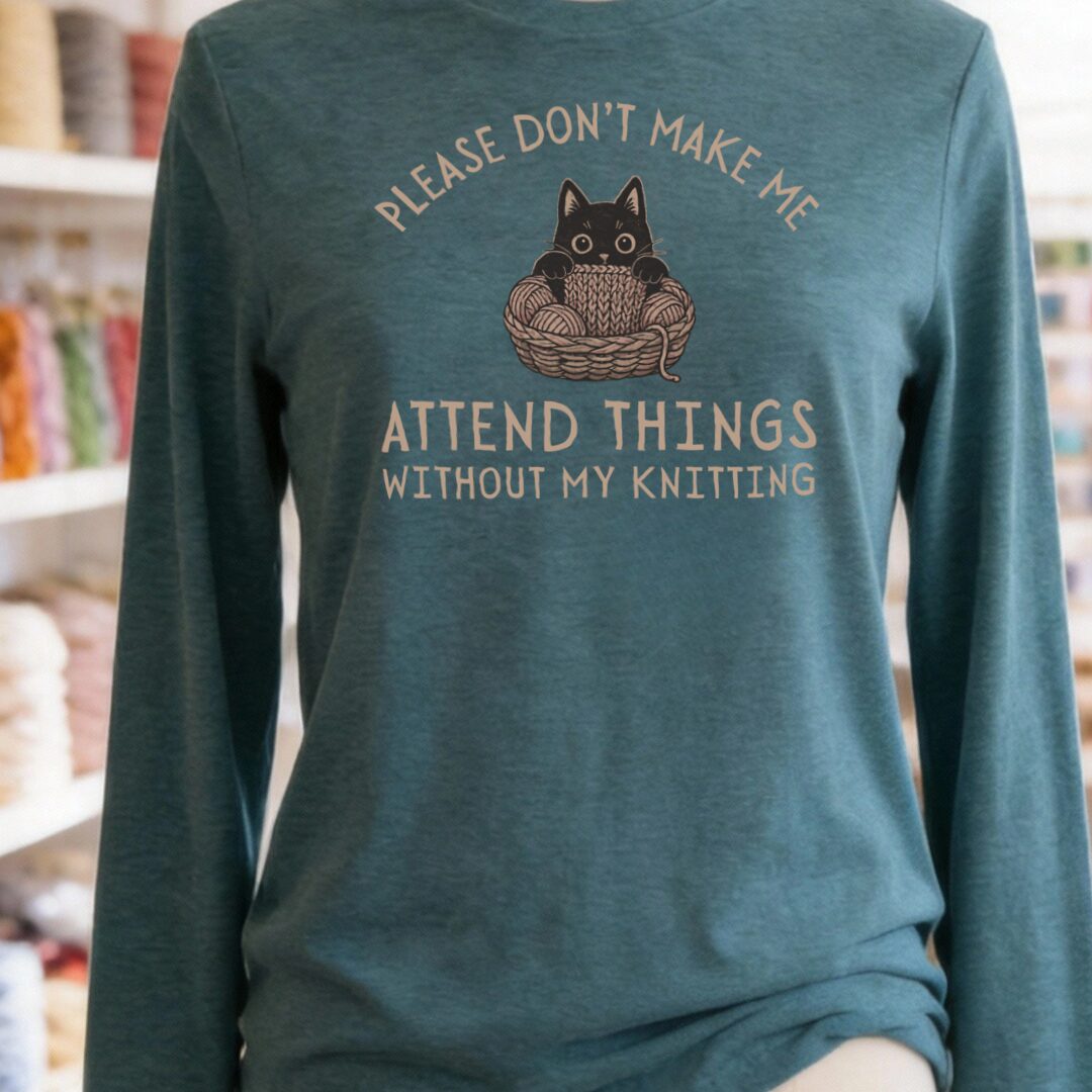 Attend Things Teal Blue Long Sleeve Tee.jpg
