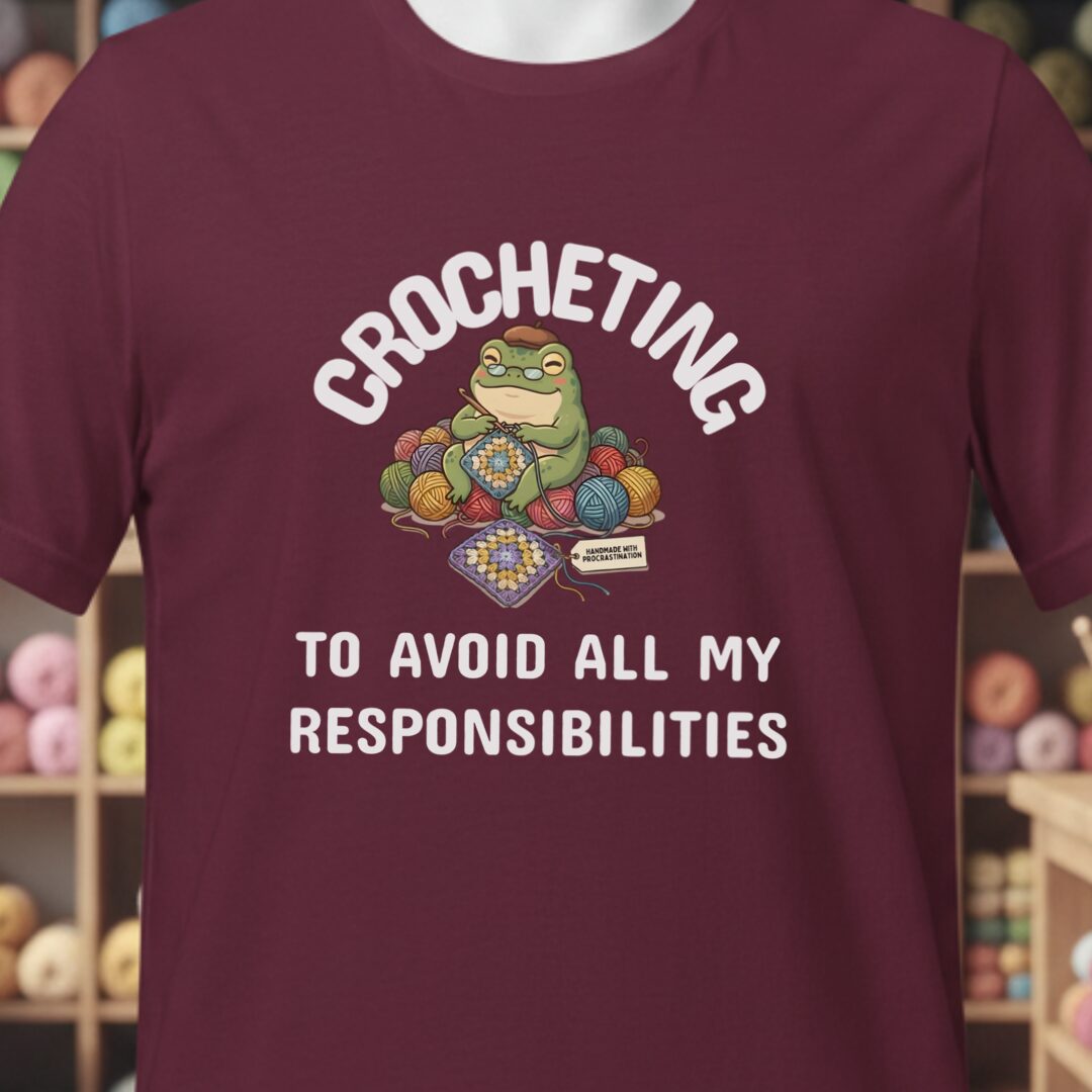 Avoid Responsibilities T-Shirt Maroon t-shirt