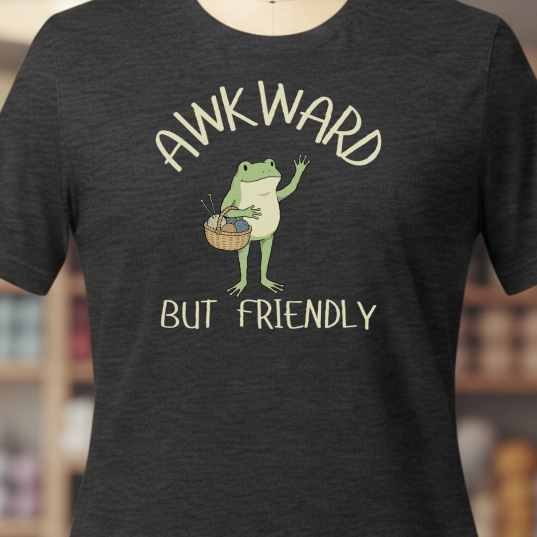 Awkward But Friendly T-Shirt Dark Grey t-shirt