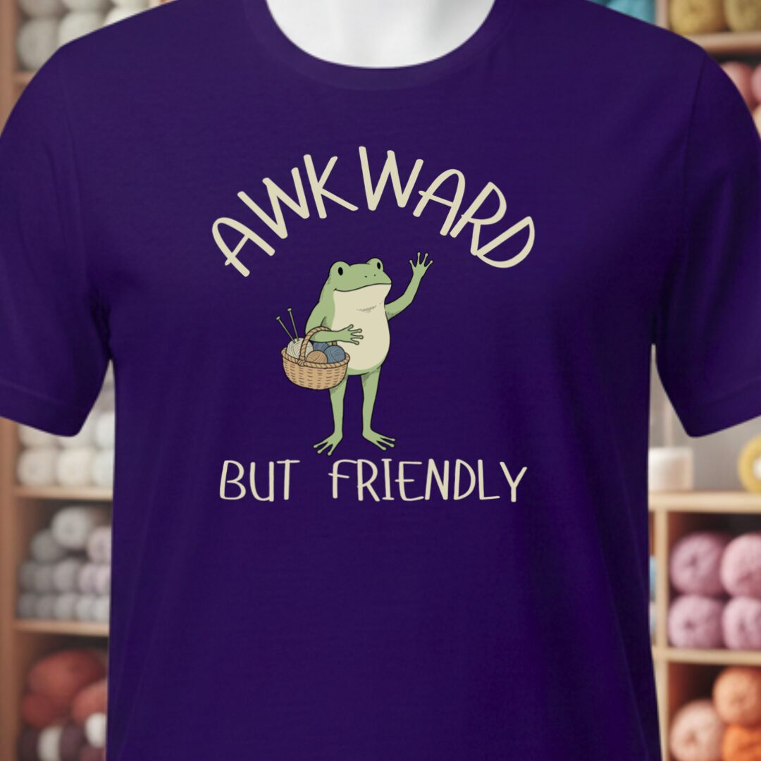 Awkward But Friendly T-Shirt Purple t-shirt