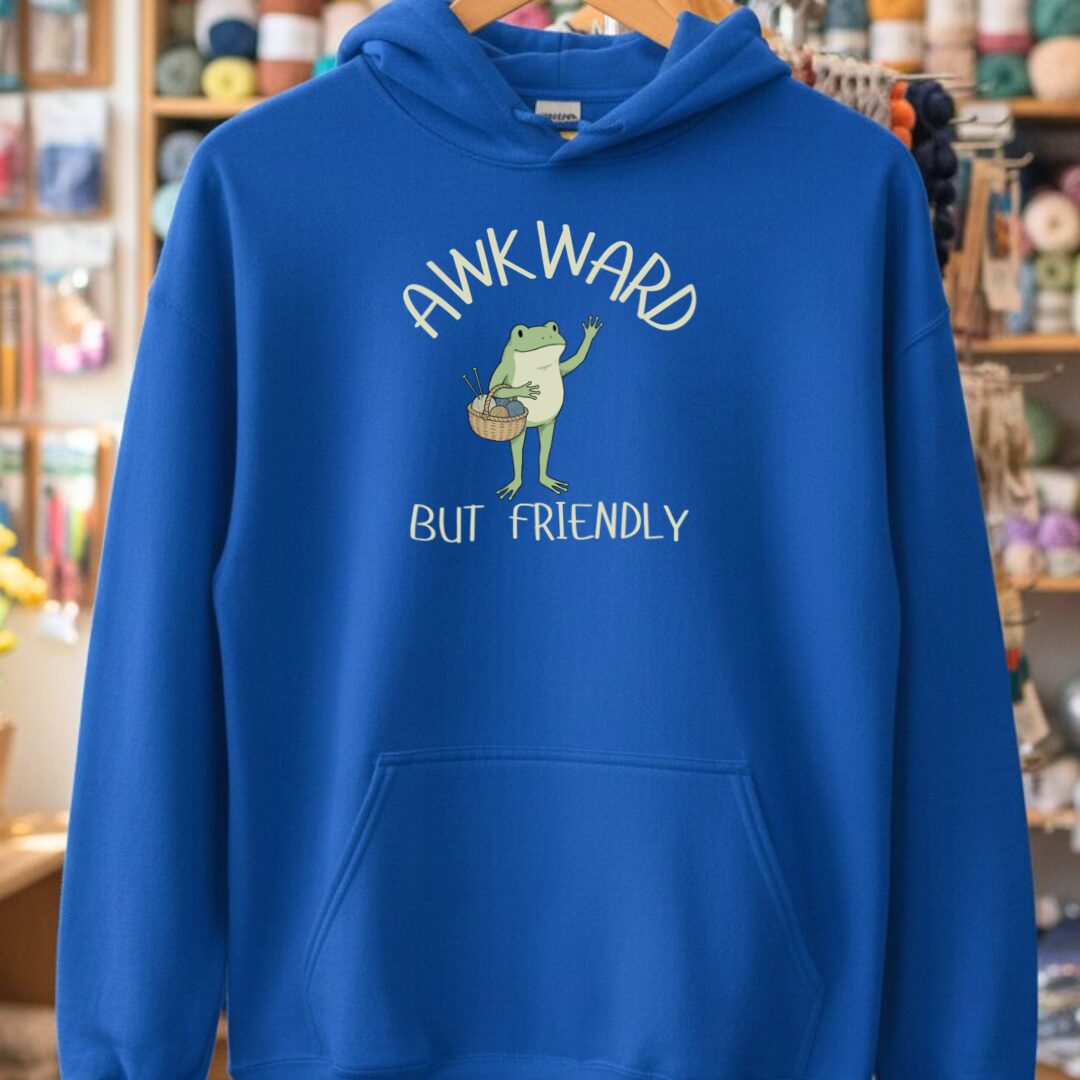 Awkward But Friendly Hoodie Royal t-shirt