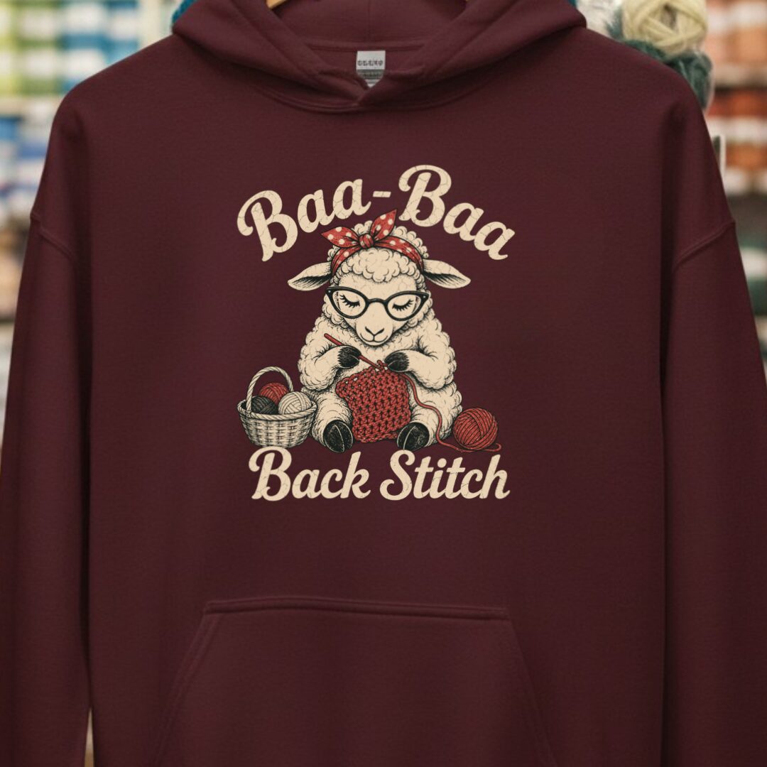 Baa Baa Back Stitch Maroon Hoodie.jpg
