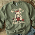 Baa Baa Back Stitch Military Green Sweatshirt.jpg