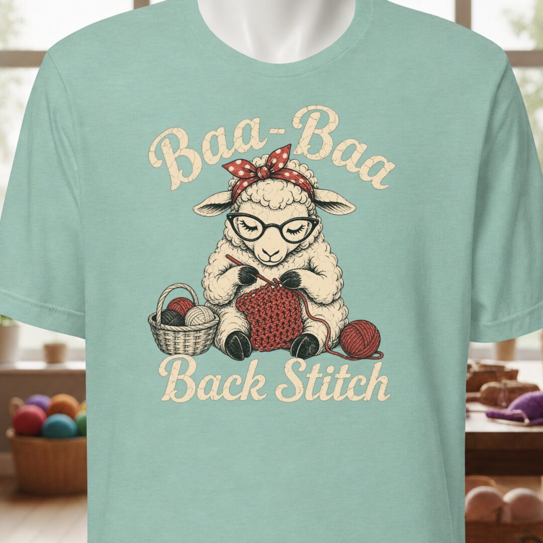 Baa Baa Back Stitch Sea Breeze T-Shirt.jpg