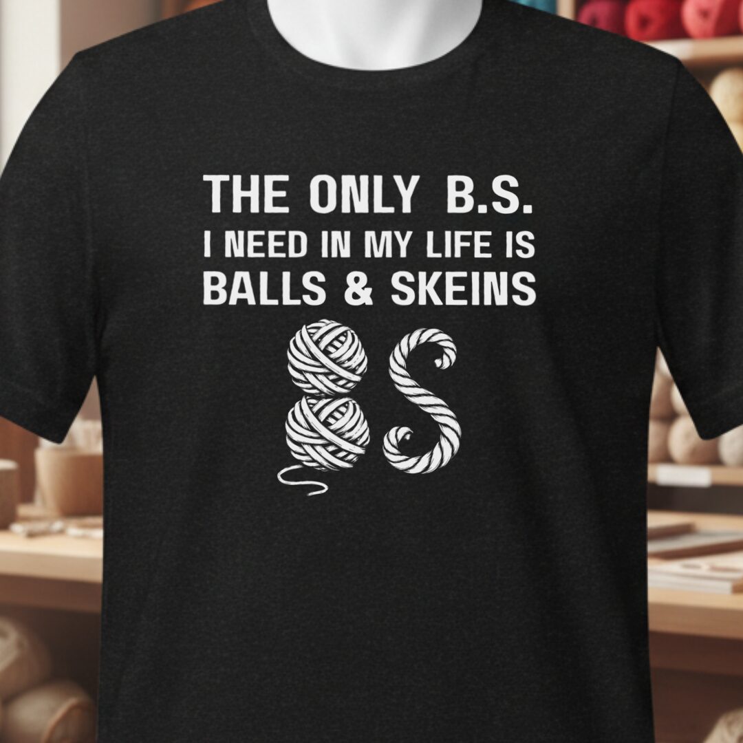 Balls and Skeins T-Shirt Black t-shirt