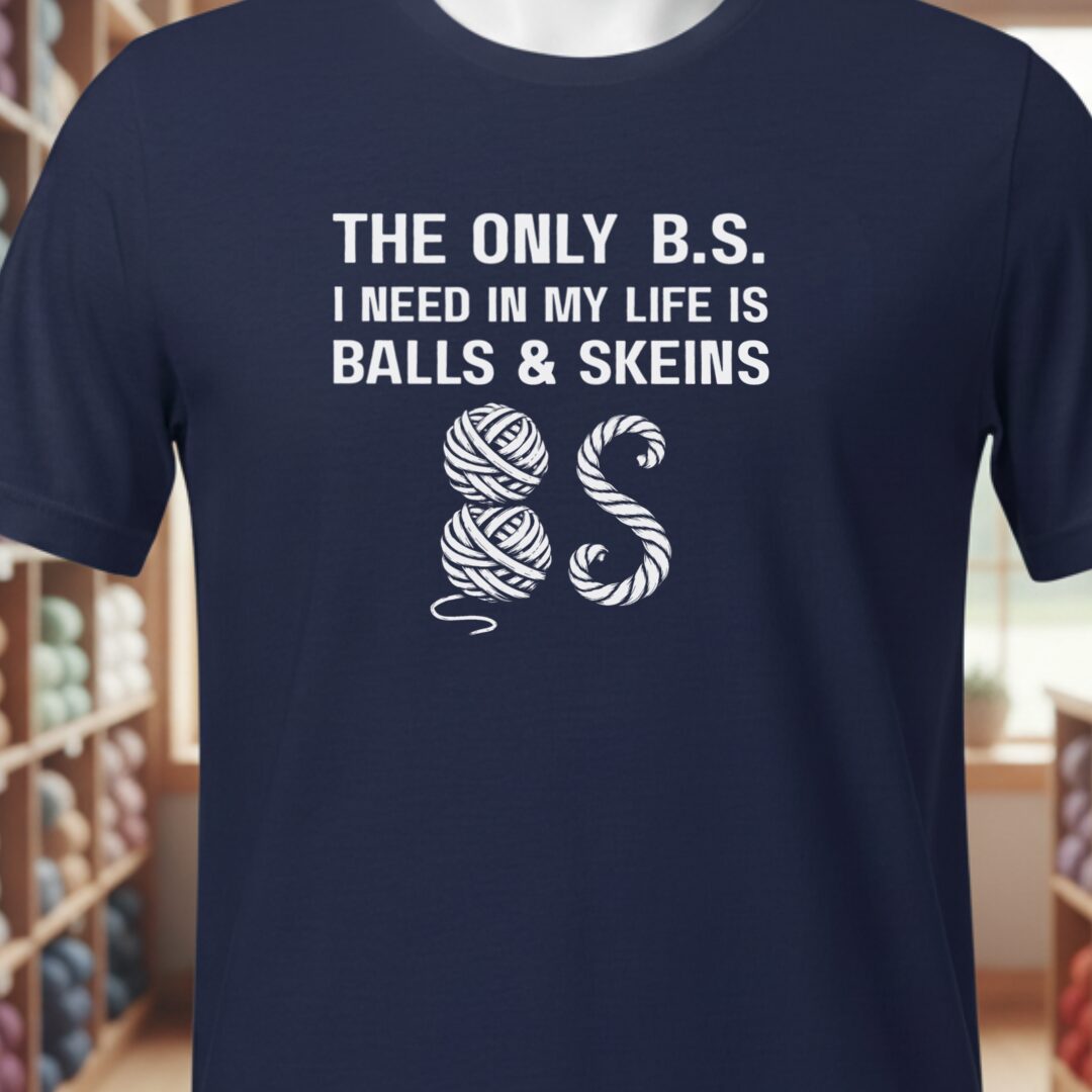 Balls and Skeins T-Shirt Navy t-shirt