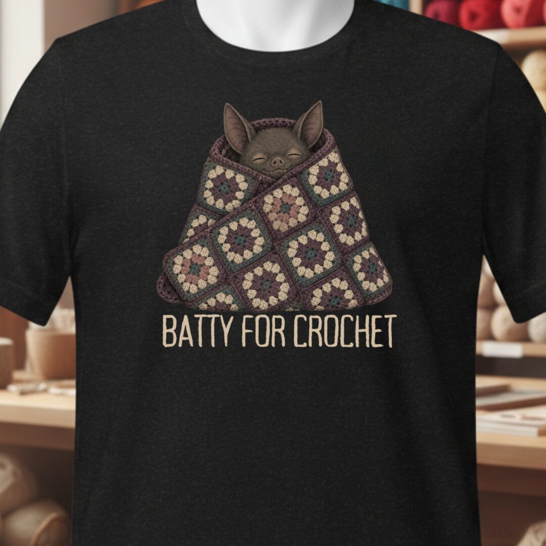 Batty For Crochet Black T-Shirt.jpg
