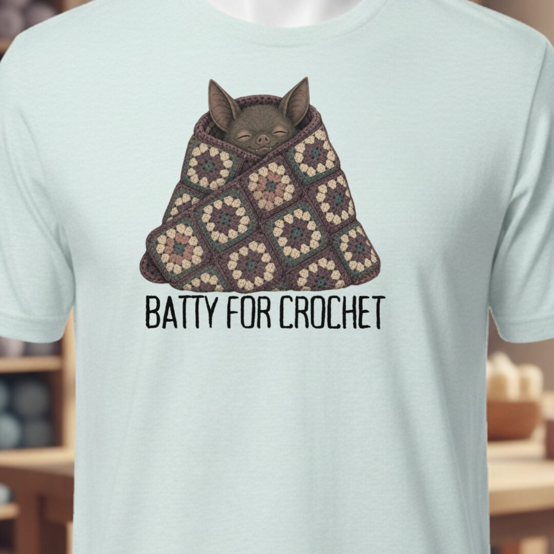 Batty For Crochet Ice Blue T-Shirt.jpg