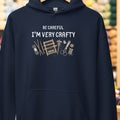 Be Careful Hoodie Navy t-shirt